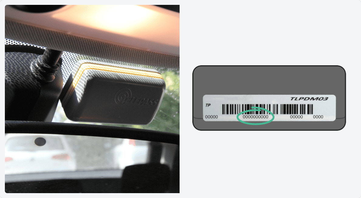posizione codice telepass dispositivo